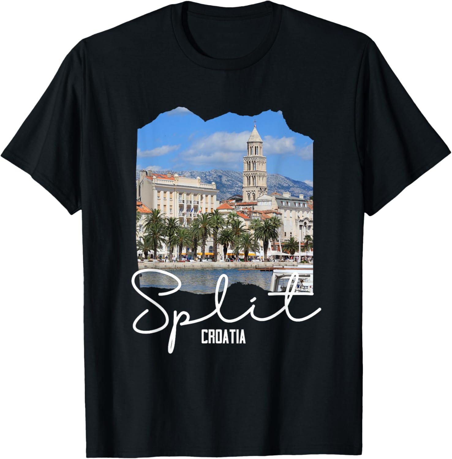Split Croatia Souvenir / Split T-Shirt - T-Shirt | Black