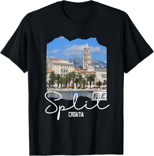 Split Croatia Souvenir / Split T-Shirt - T-Shirt | Black