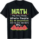 Math And Watermelons Mathematics Calculation Numbers Funny T-Shirt - T-Shirt | Black