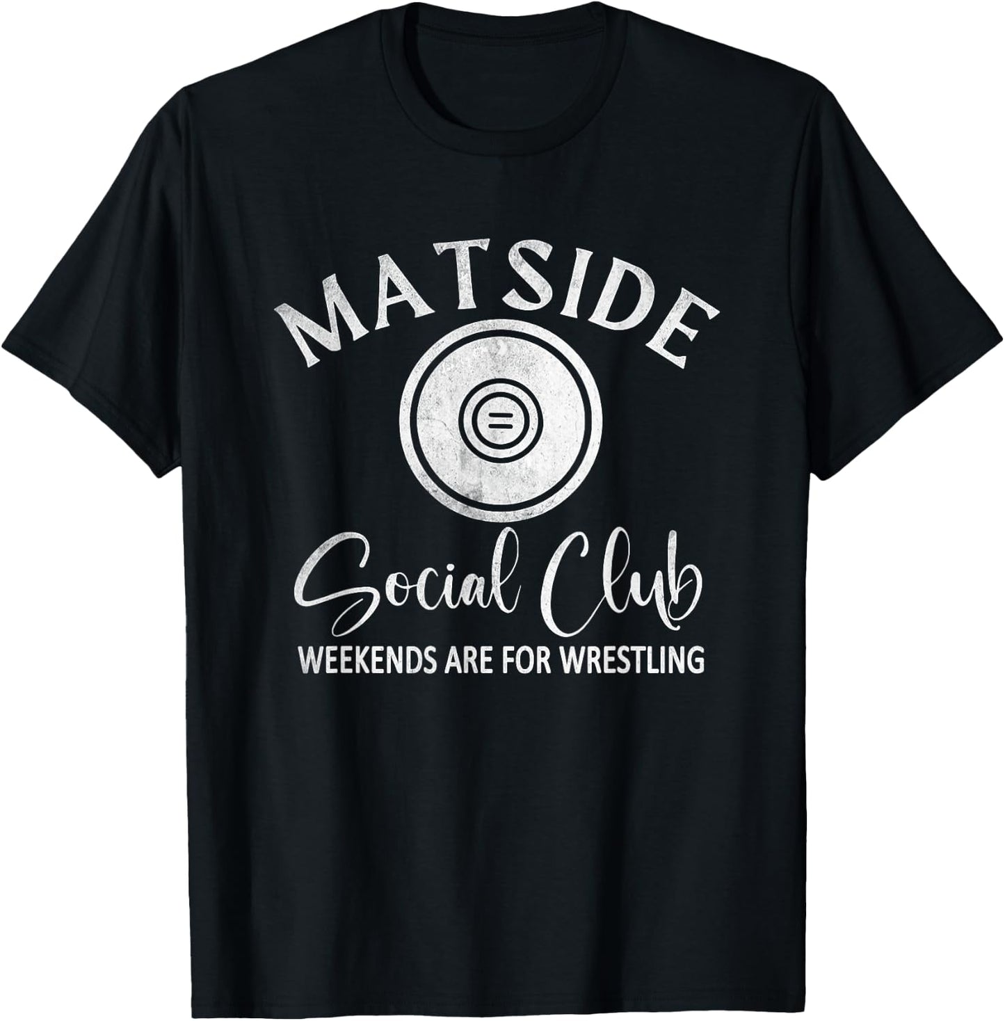 Matside Social Club Weekends Are For Wrestling, Sports Mom T-Shirt - T-Shirt | Black