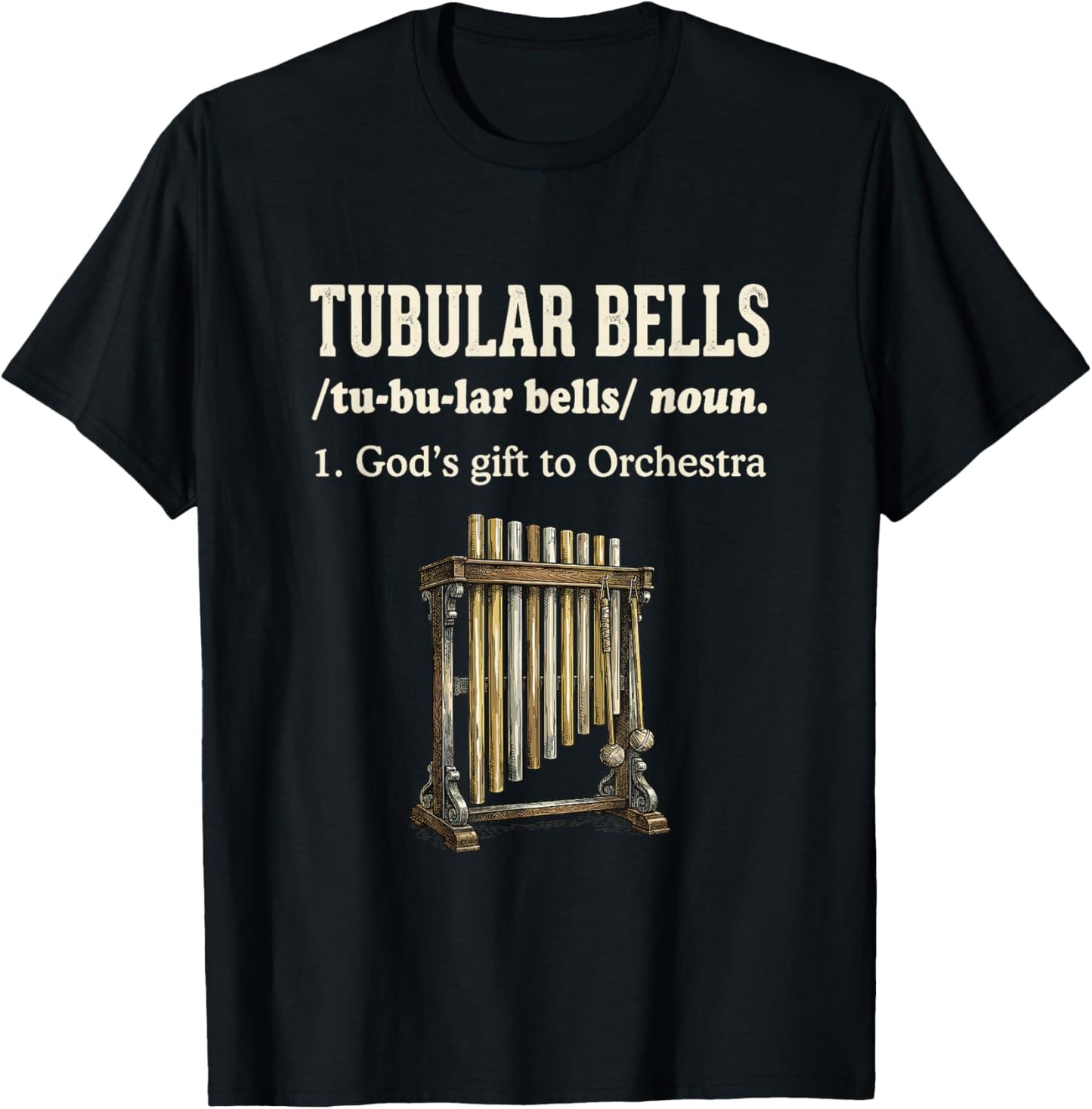 Definition of Funny Music from the Tubular Bells Orchestra T-Shirt - T-Shirt | Black
