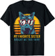 My Favorite Sister Bought Me This Shirt Funny Gift Cat Lover T-Shirt - T-Shirt | Black