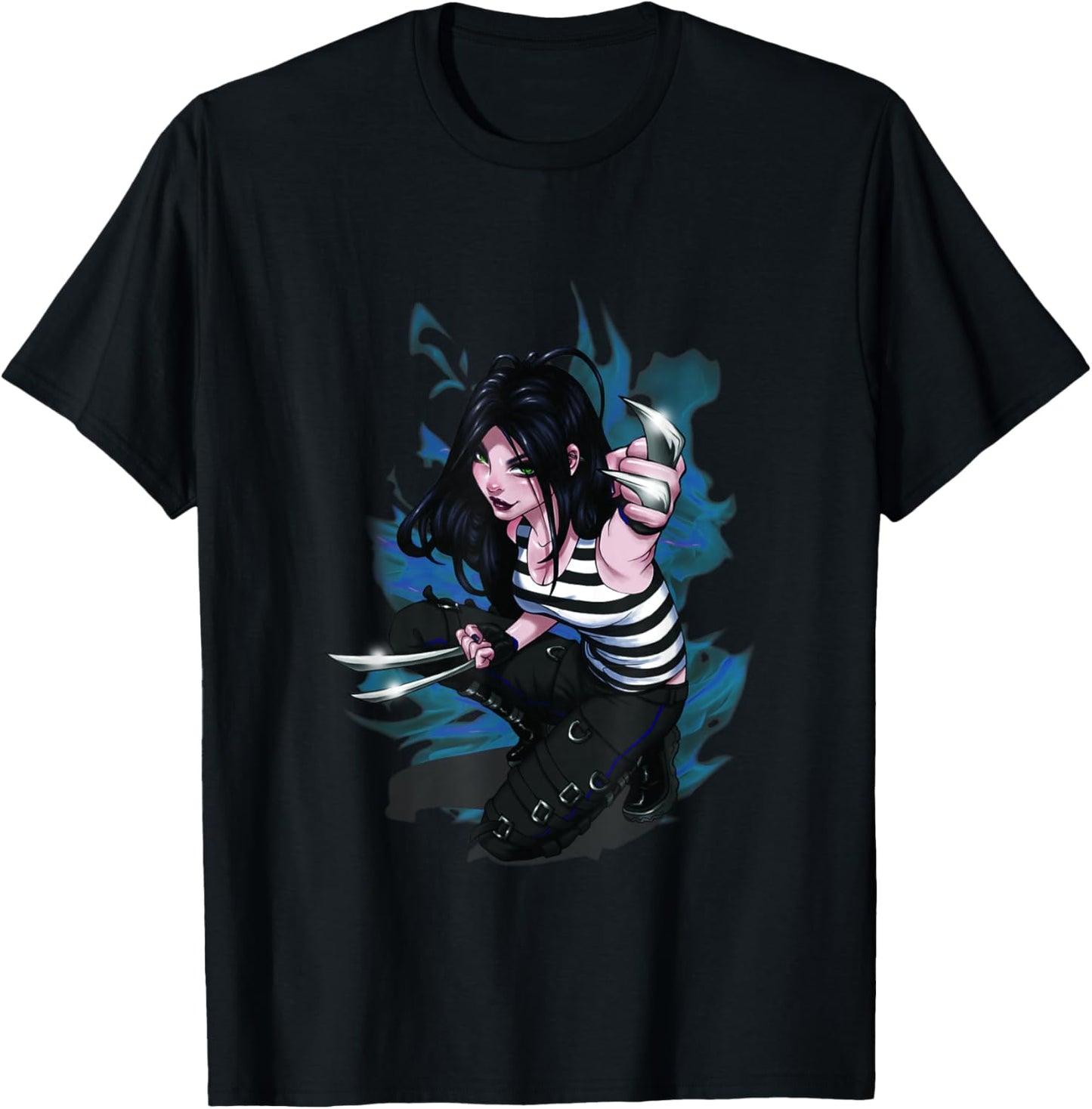 Marvel X-Men X-23 Claws Out Sassy Portrait T-Shirt - T-Shirt | Black