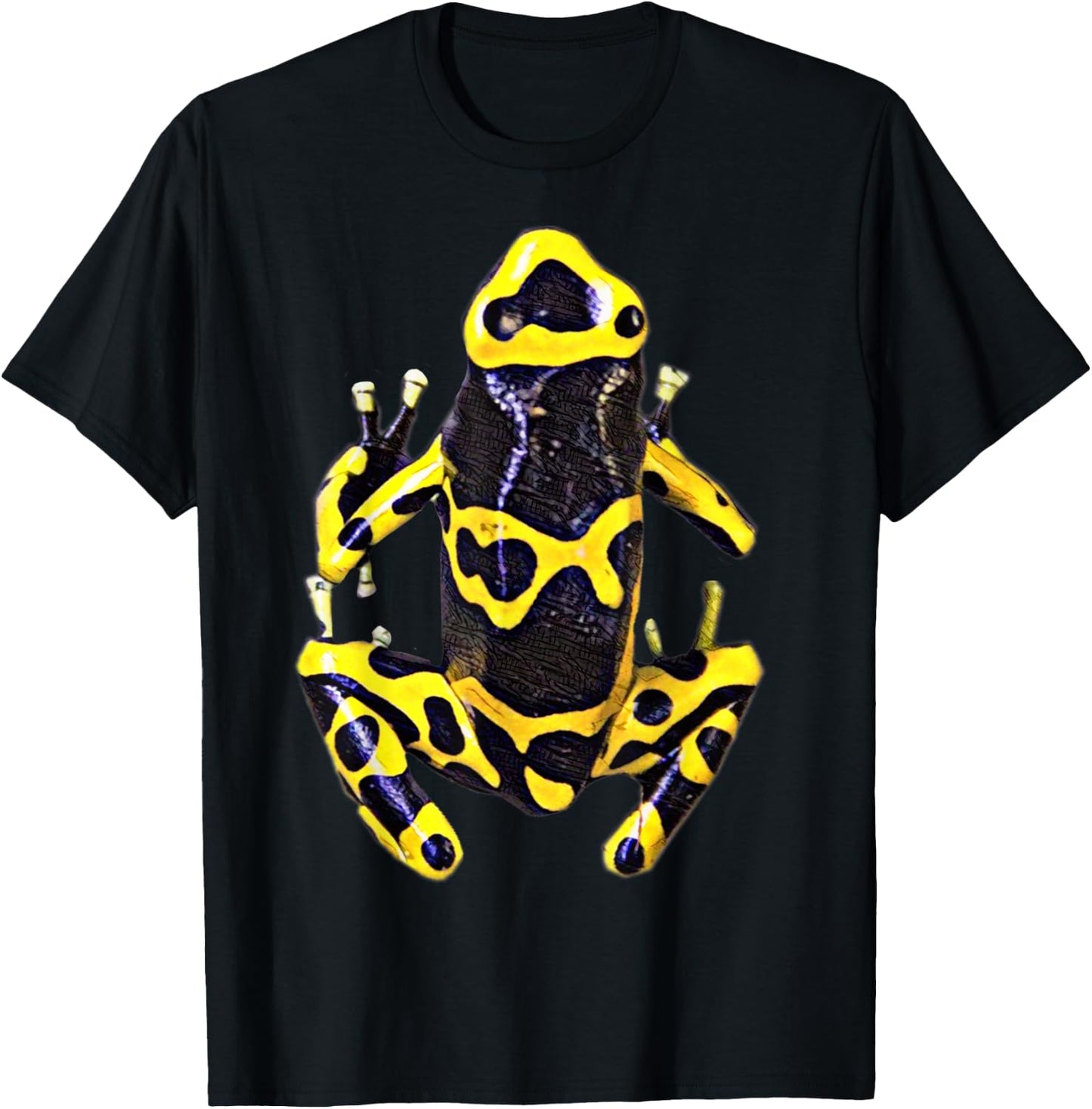 Yellow Poison Arrow Frog Designs Poison Dart Arrow Frog T-Shirt - T-Shirt | Black