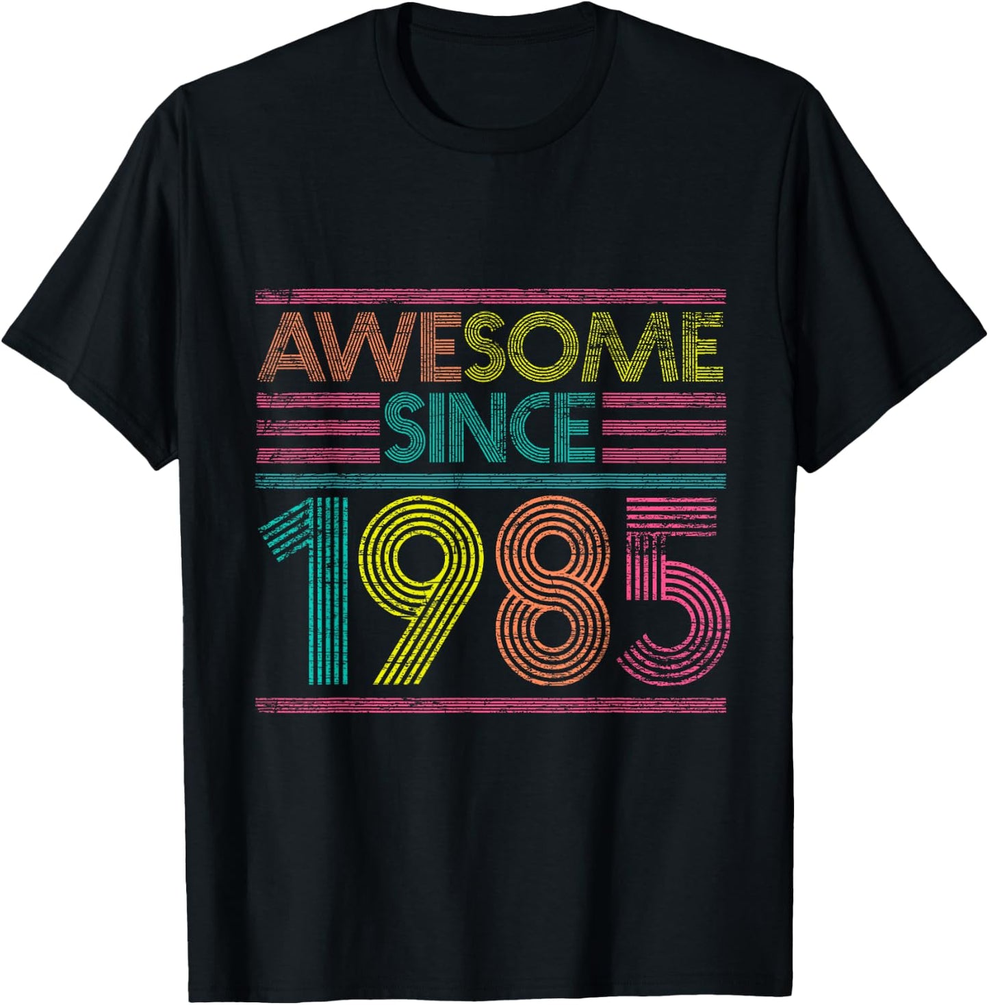 Awesome Since 1985 40th Birthday Gifts 40 Years Old T-Shirt - T-Shirt | Black