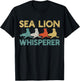 Sea Lion Retro T-Shirt - T-Shirt | Black