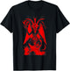 Teufel und Satan 666 Geheime Illuminaten mit Blutfarbe T-Shirt - T-Shirt | Black