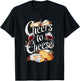 Cheers to Cheese Elegant Wine and Cheese Lover T-Shirt - T-Shirt | Black