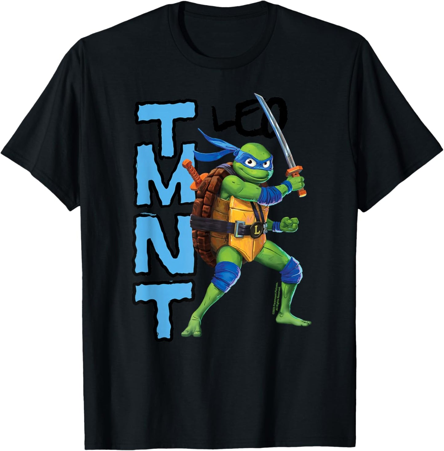 Teenage Mutant Ninja Turtles: Mutant Mayhem Leo T-Shirt - T-Shirt | Black