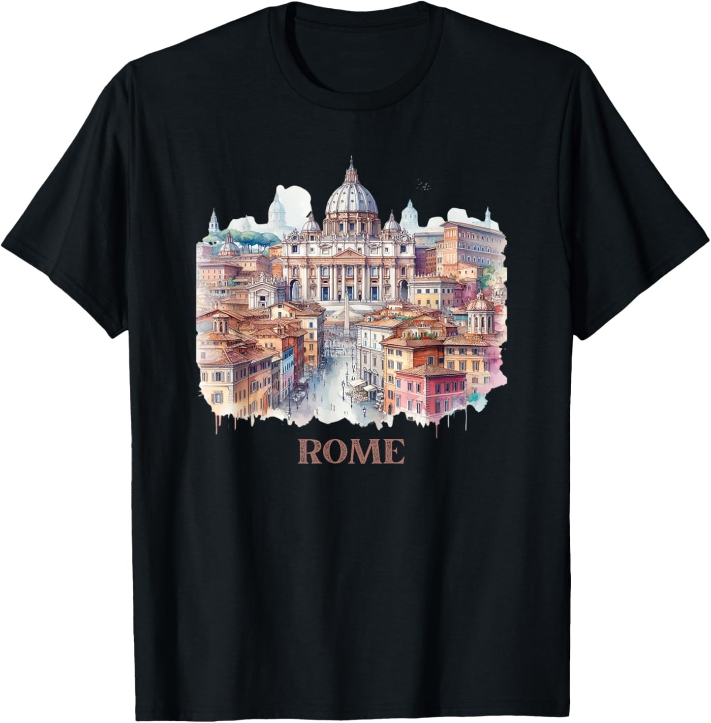 Retro Vintage Rom Italien Roma Italia Souvenir T-Shirt - T-Shirt | Black