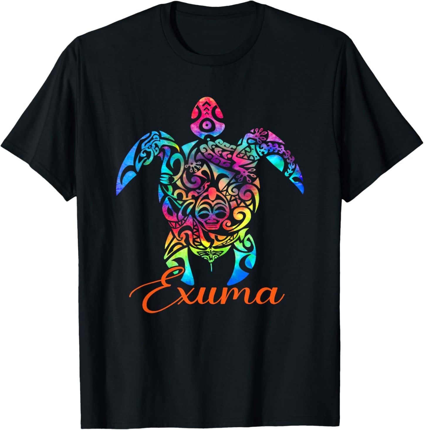 Exuma Bahamas Sea Turtle Family Vacation Summer Beach 2025 Men Women Kids T-Shirt - T-Shirt | Black