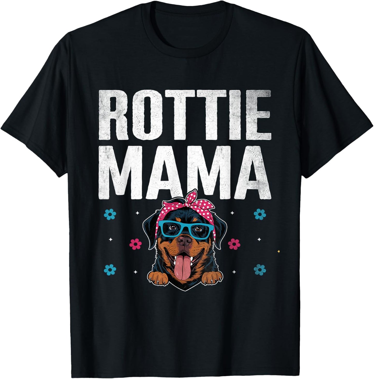 Rottie Mama Rottweiler Dog Rottweilers T-Shirt - T-Shirt | Black