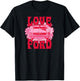 Ford - Mustang Vintage 1968 Retro Love Flowers , Black, S T-Shirt - T-Shirt | Black