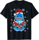 Santa Shark, Shark in a Santa Suit, Christmas Shark T-Shirt - T-Shirt | Black
