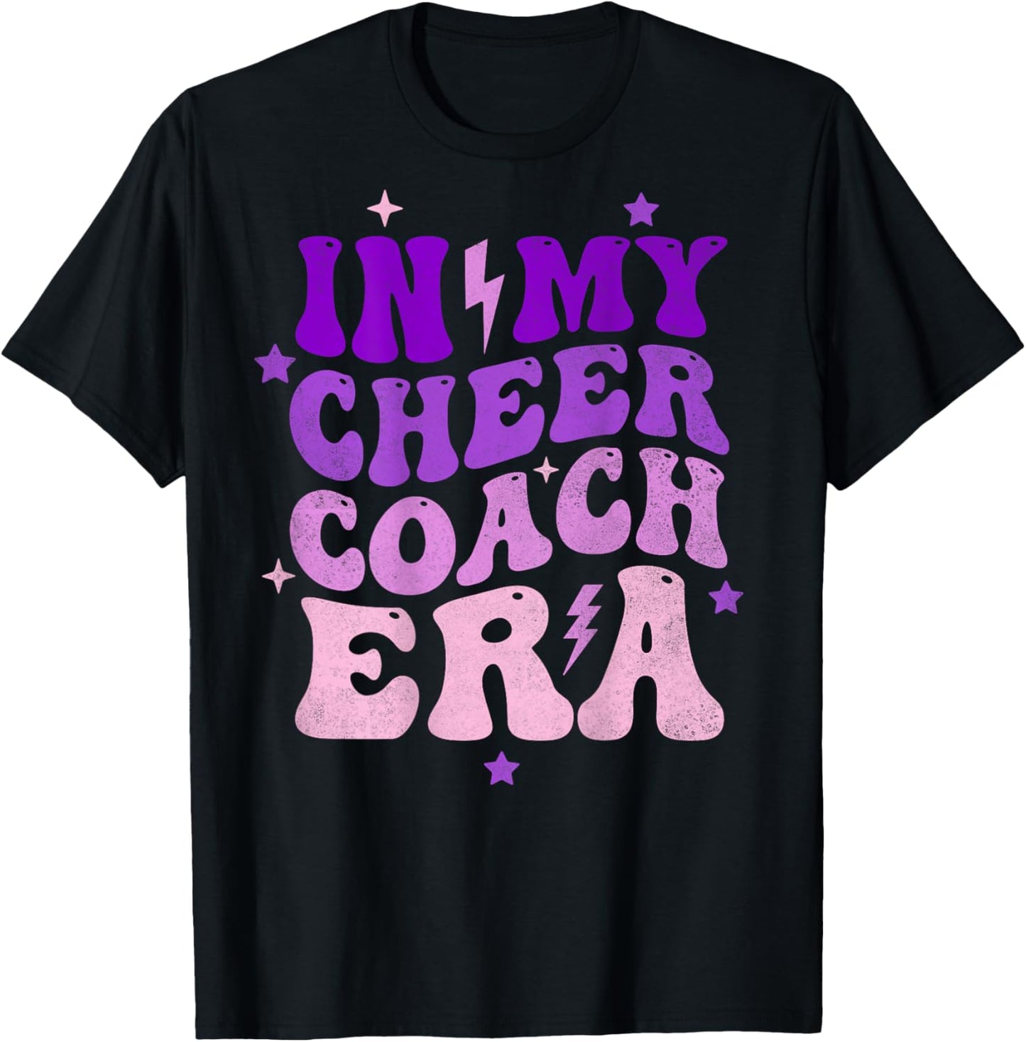In My Cheer Coach Era (on back) T-Shirt - T-Shirt | Black