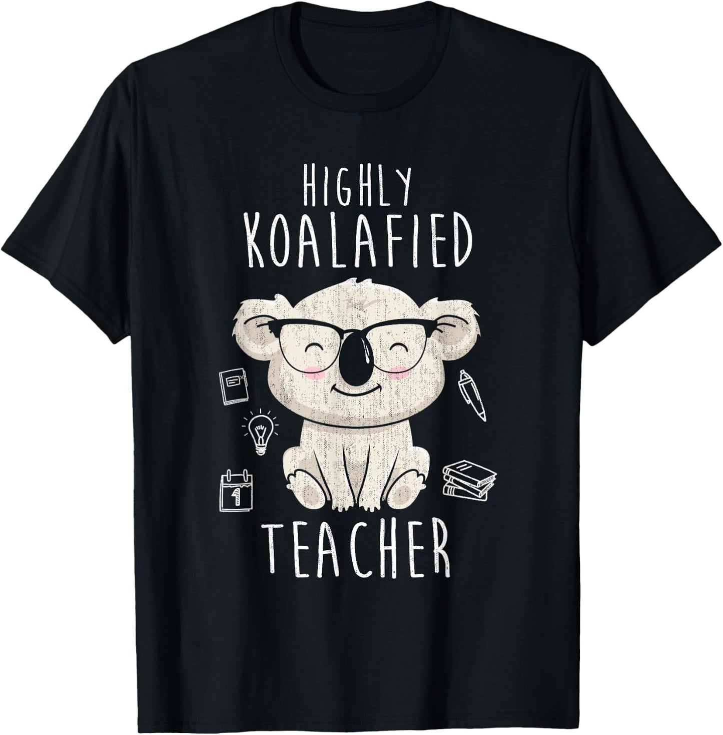 Highly Koalafied Teacher Koala Men Women Girls Kids T-Shirt - T-Shirt | Black