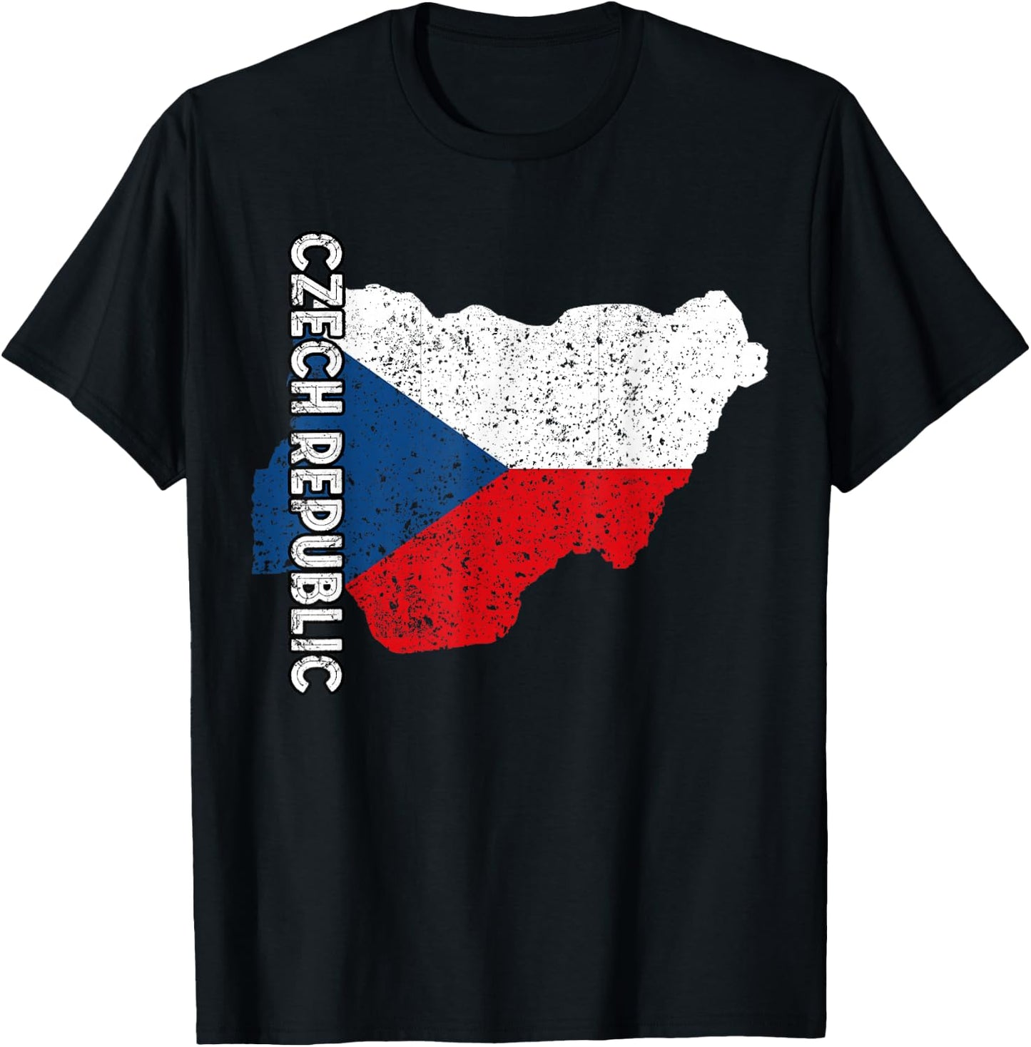 Czech Republic Map Czech Pride Czech Flag Czech Roots T-Shirt - T-Shirt | Black