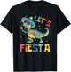 Let's Fiesta Trex Funny Cinco De Mayo Dinosaur Boy Girl Kids T-Shirt - T-Shirt | Black