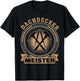 Dachdecker Meister Retro Dachdecker T-Shirt - T-Shirt | Black