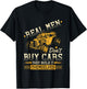 Real Men Dont Buy Cars, Funny Retro Hot Rod Mechanic T-Shirt - T-Shirt | Black