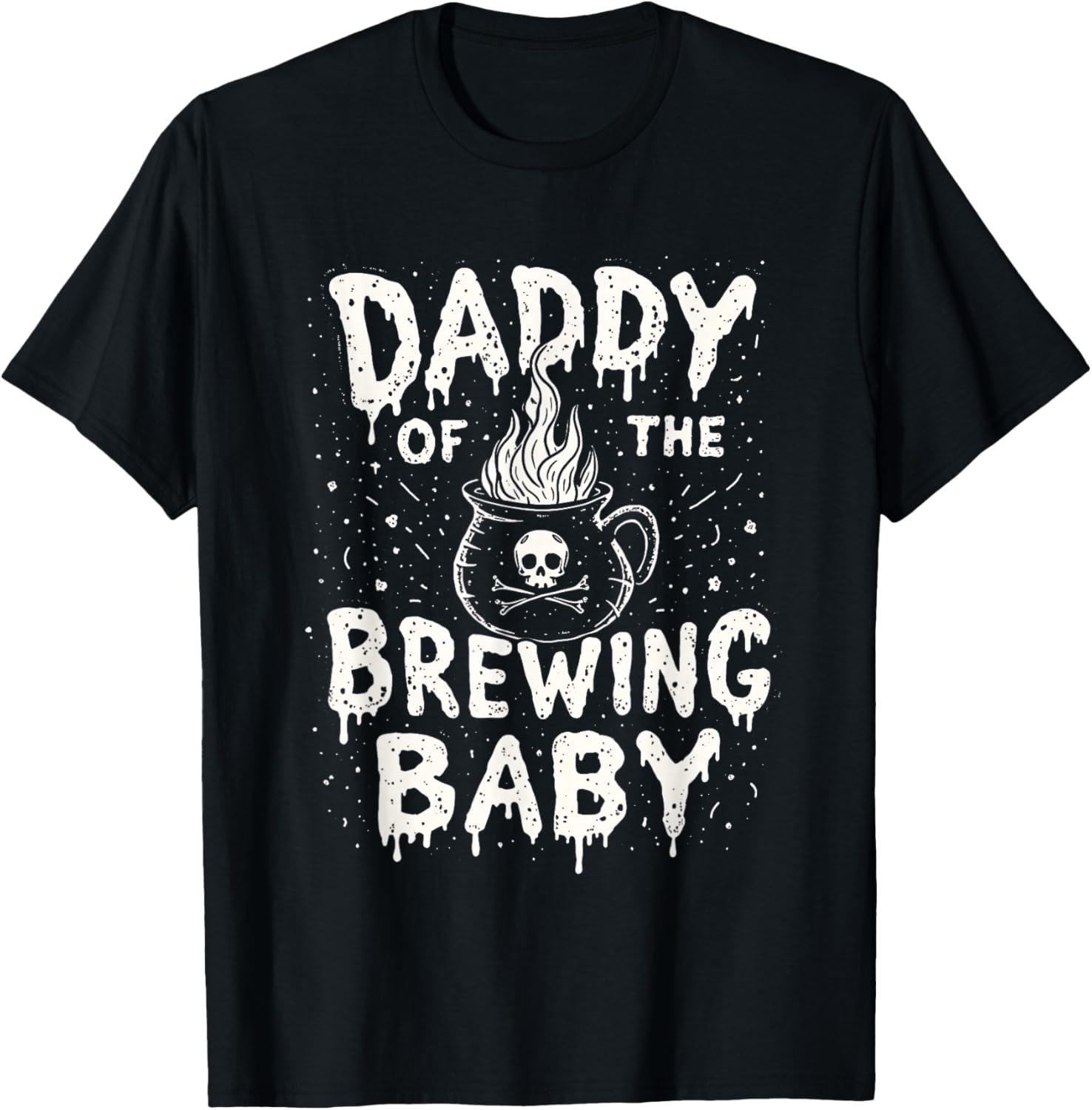 Daddy of the Brewing Baby Halloween Pregnancy Party Costume T-Shirt - T-Shirt | Black