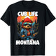 Montana Grizzly Brown Bear Cub For Kids Women T-Shirt - T-Shirt | Black