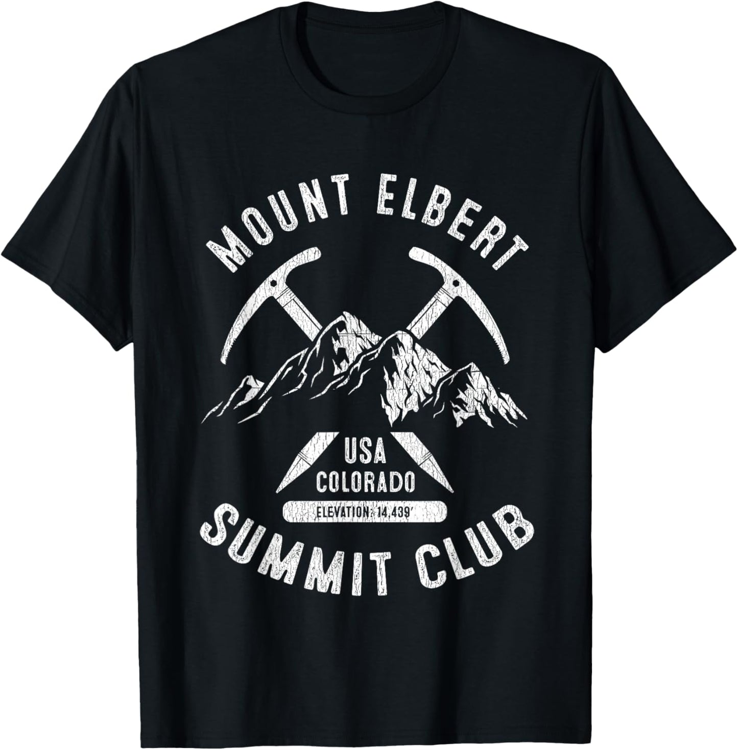 Mount Elbert Summit Club I Climbed Mount Elbert Colorado T-Shirt - T-Shirt | Black