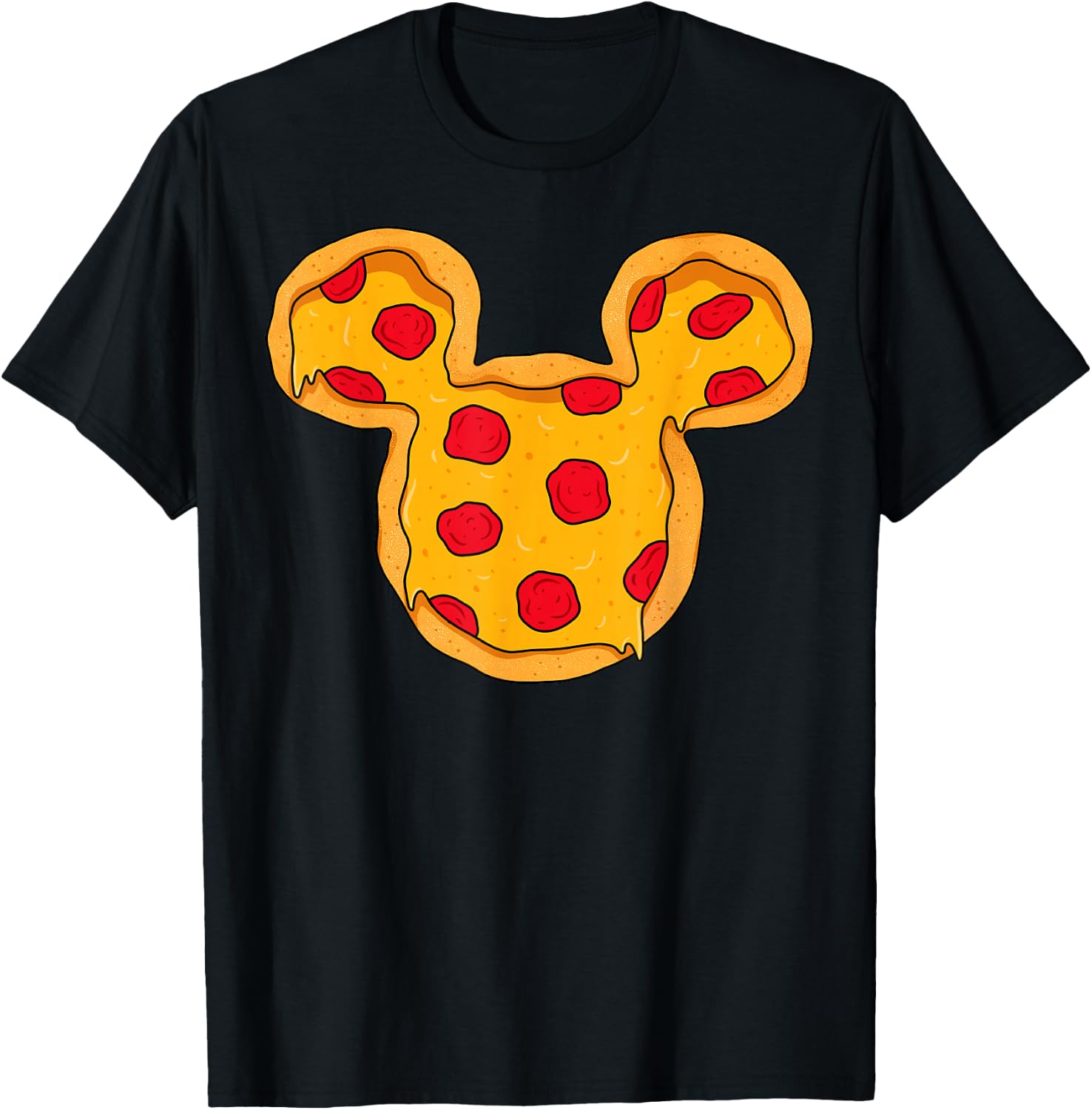 Disney Mickey and Friends Mickey Pizza Ears T-Shirt - T-Shirt | Black