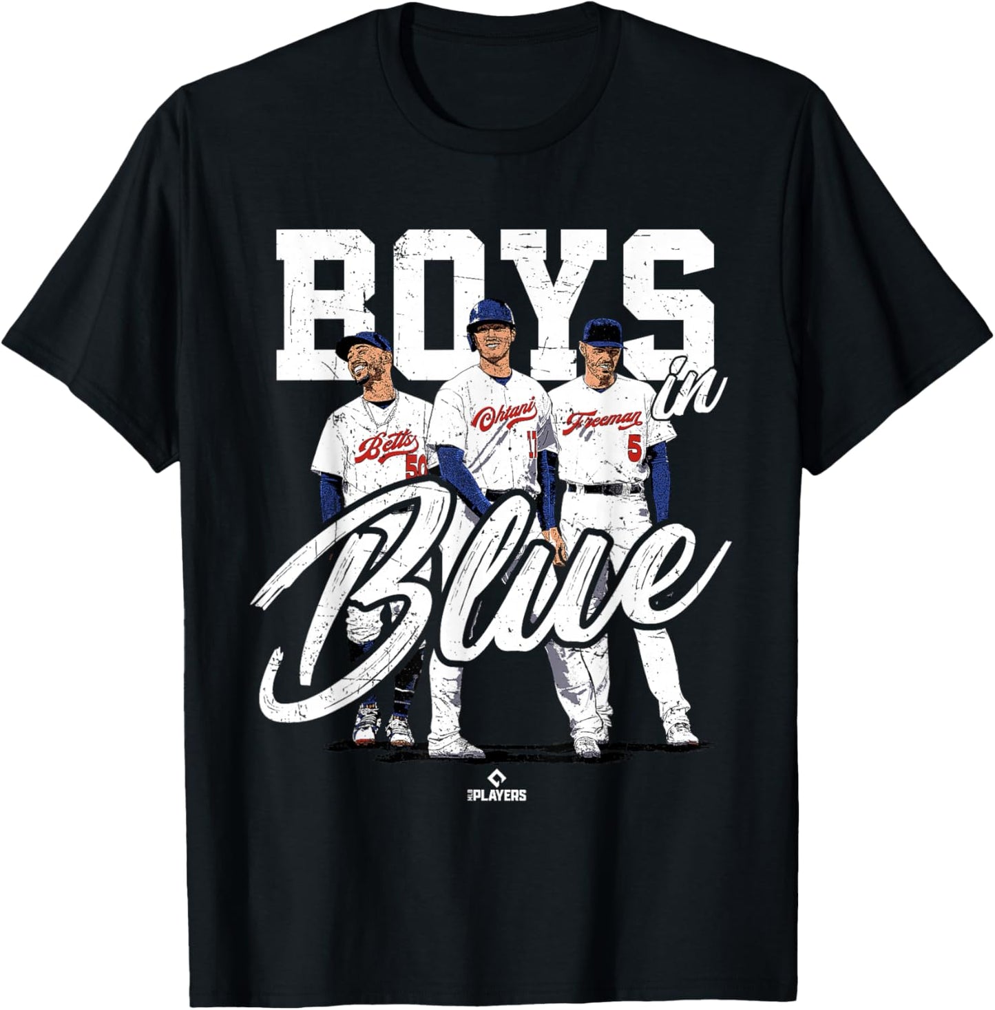 Ohtani, Betts, Freeman | LA Baseball MLB Player | MLBOHT3001 T-Shirt - T-Shirt | Black