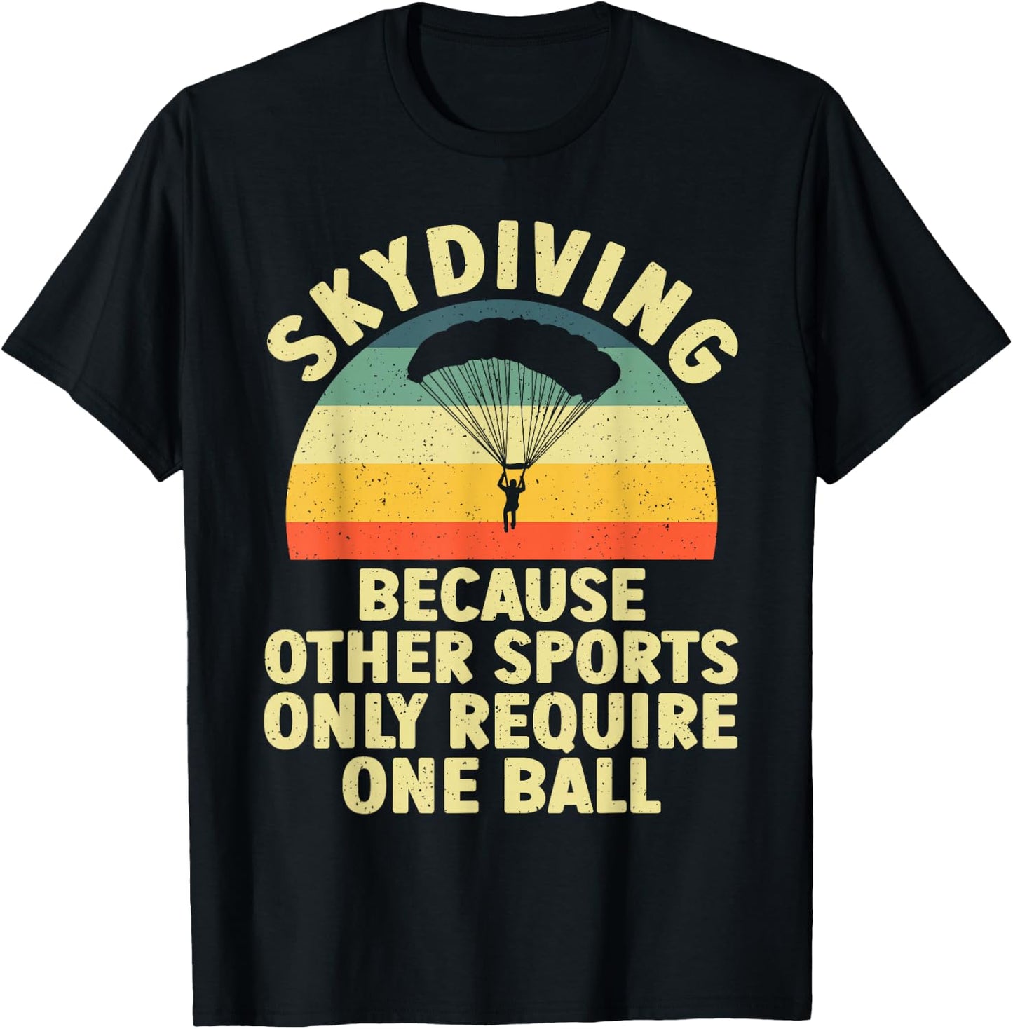 Skydiving Design Women Skydiver Parachute Sky Diving T-Shirt - T-Shirt | Black