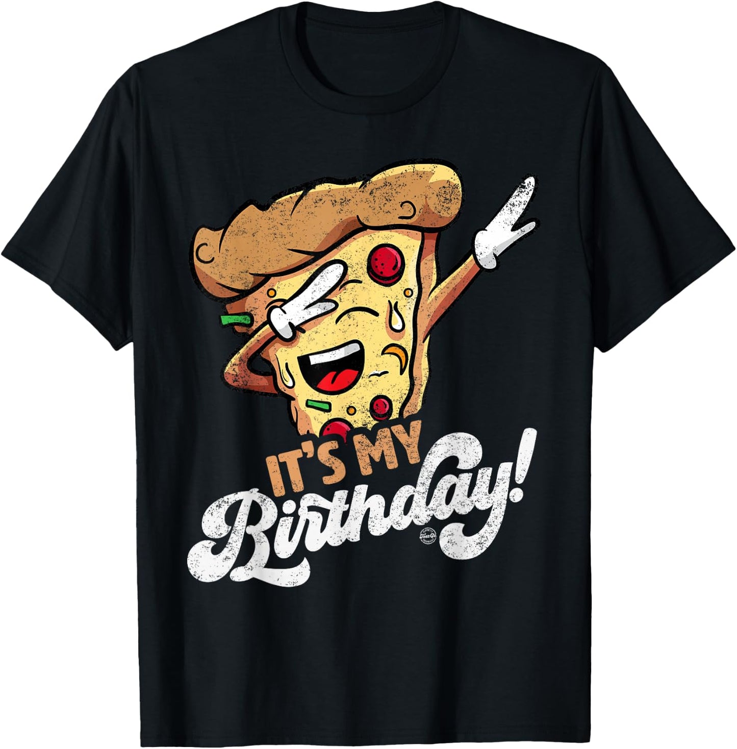 It's My Birthday Cool Graphic Dabbing Pizza Gift Bday Party T-Shirt - T-Shirt | Black