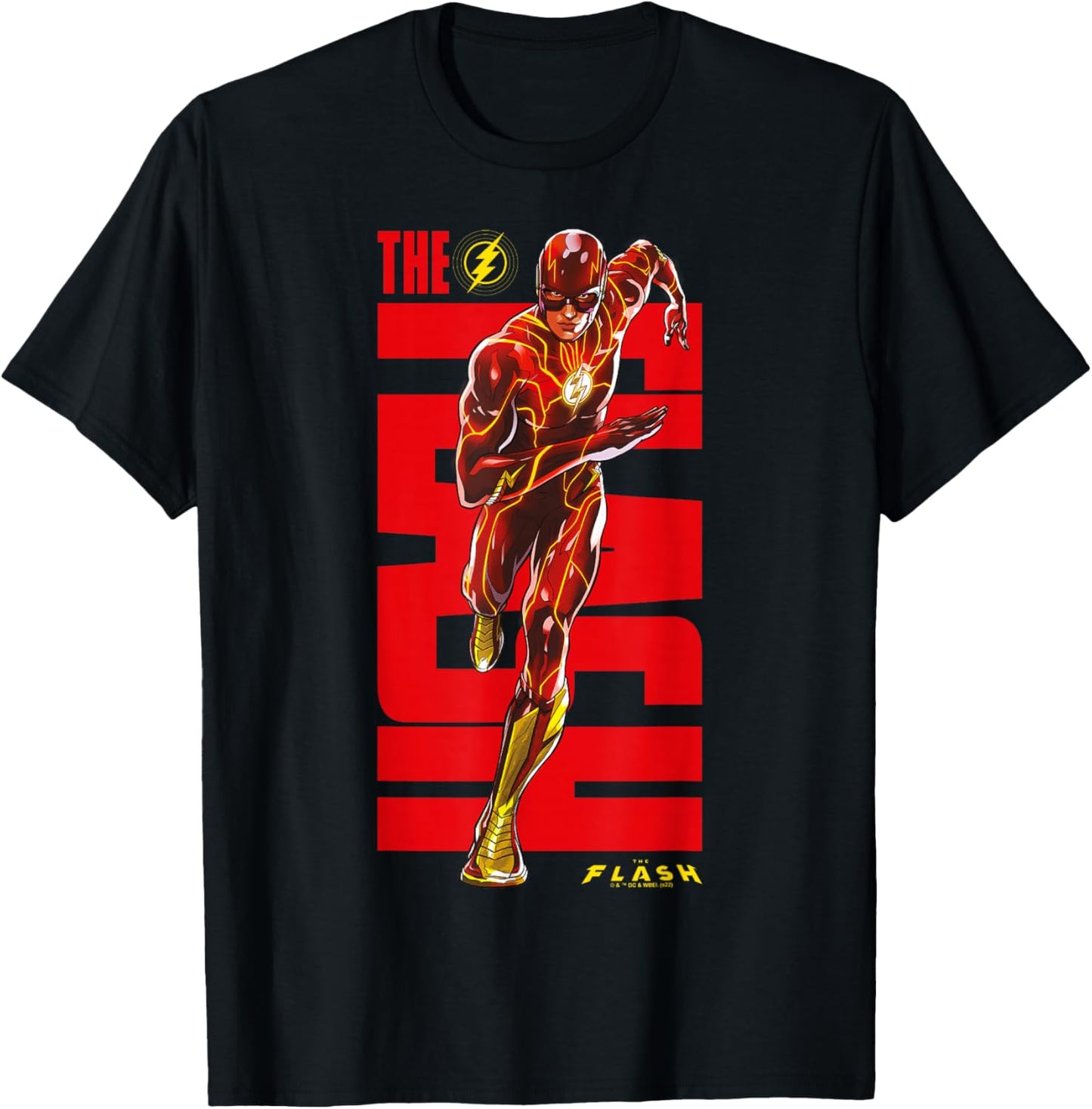 The Flash Running Full Body Portrait T-Shirt - T-Shirt | Black