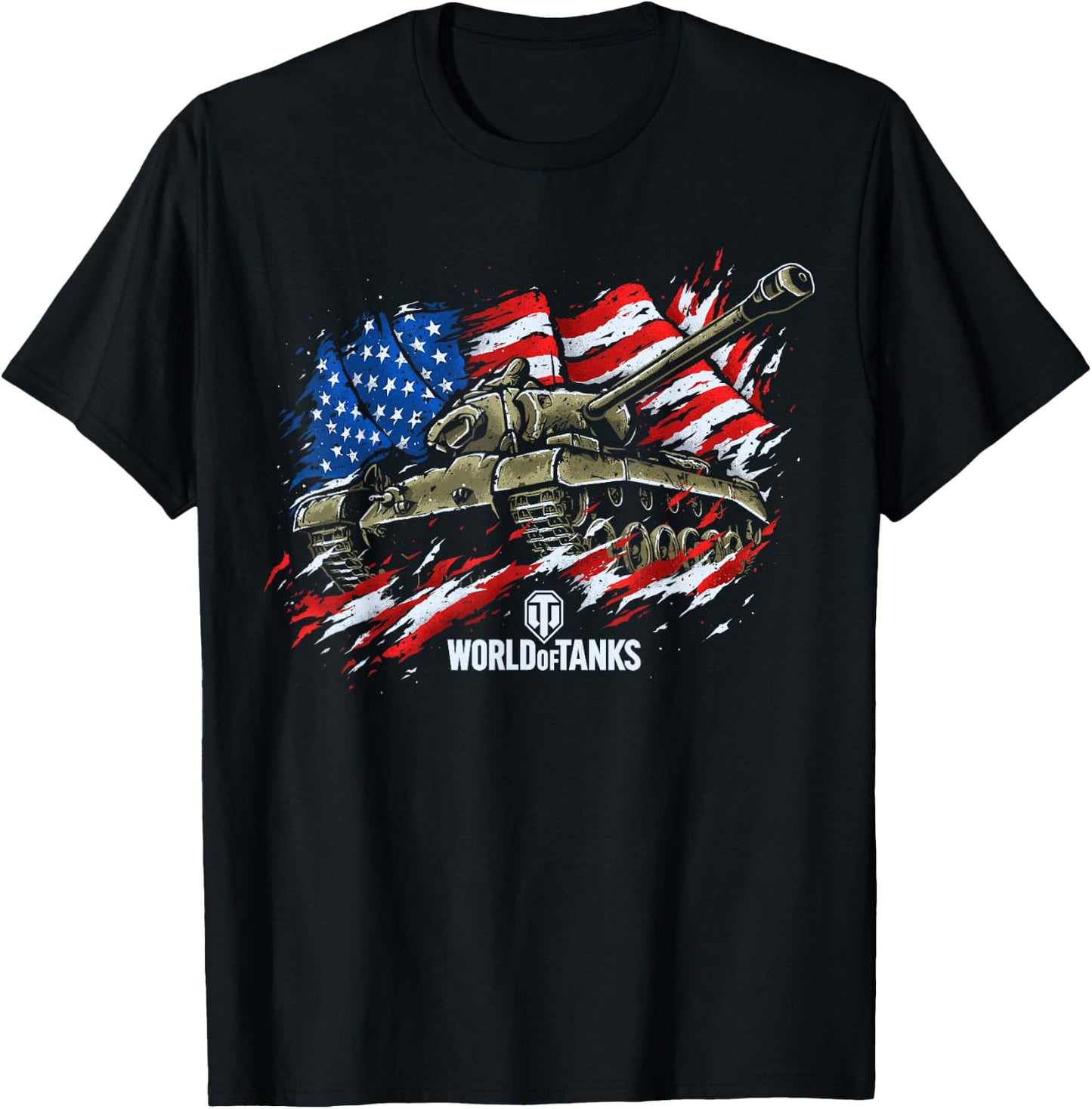World of Tanks Veterans Day Collection (T26E3 Eagle 7) T-Shirt - T-Shirt | Black