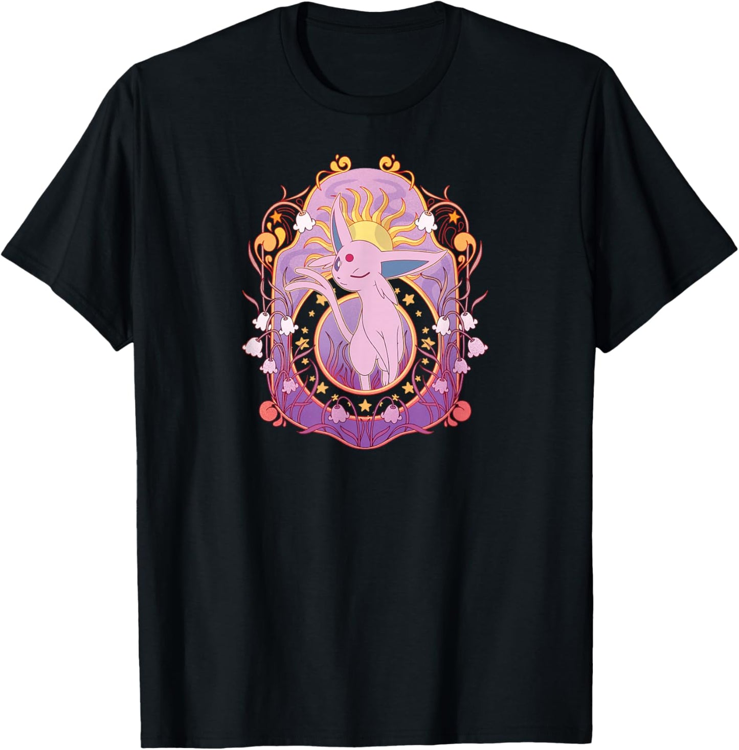 Pokémon - Espeon Eeveelutions Psychic Type T-Shirt - T-Shirt | Black