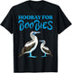 Hooray For Boobies Blue Footed Boobies Sea Birds T-Shirt - T-Shirt | Black
