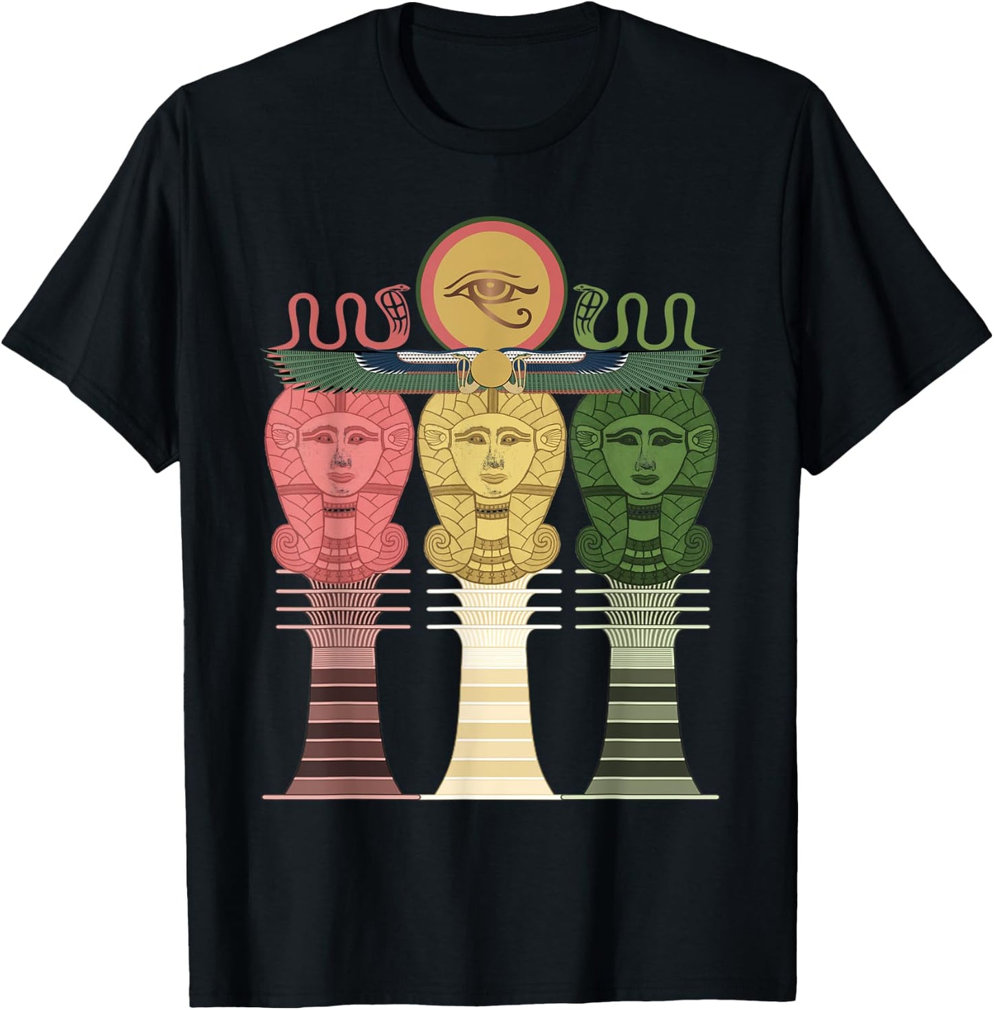 Ancient Egyptian Goddess Hathor T-Shirt - T-Shirt | Black