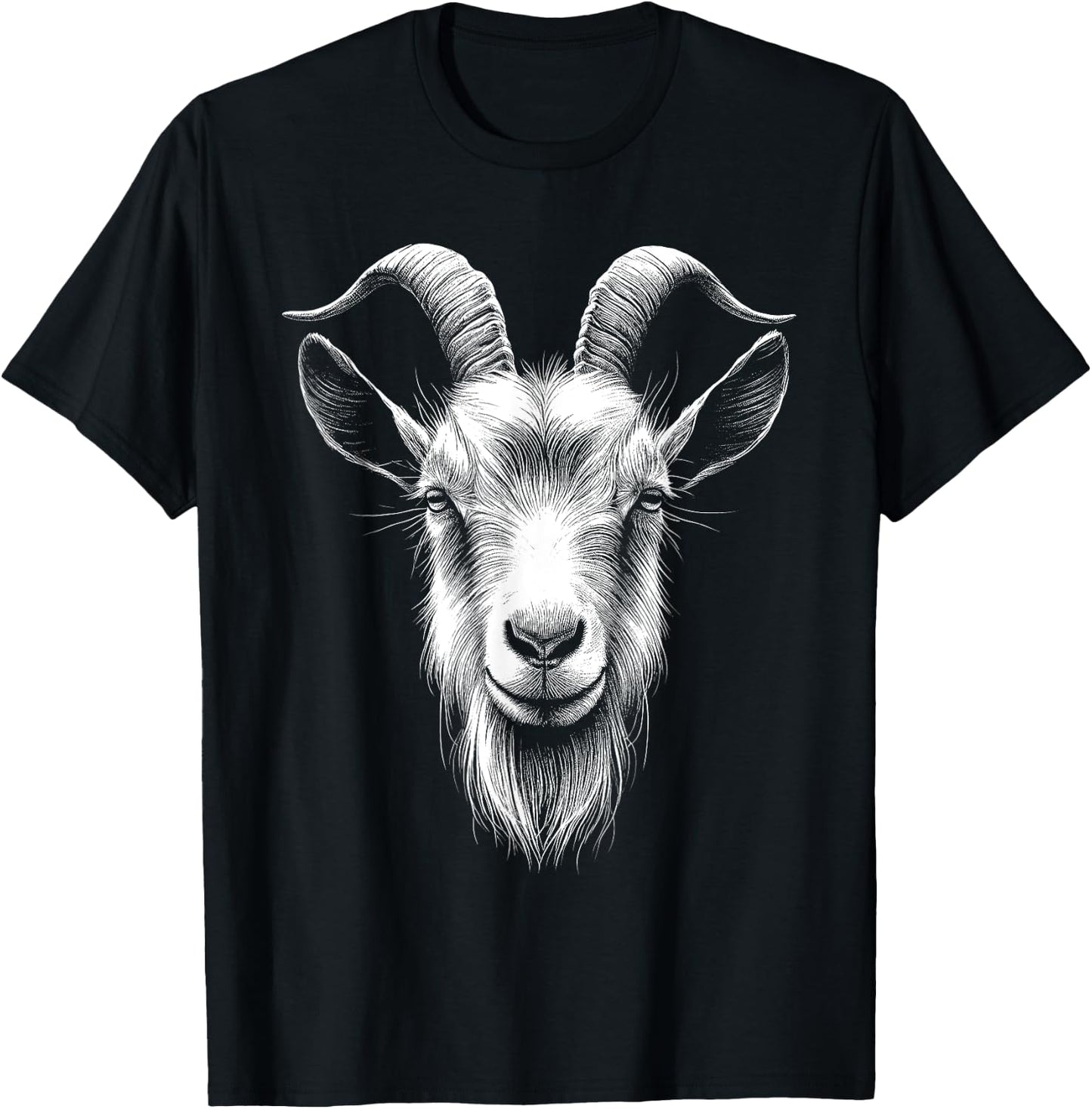 Goat Lover Art Design T-Shirt - T-Shirt | Black