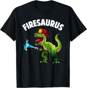 Future Firefighter Art for Boys Kids Fire Department Fireman T-Shirt - T-Shirt | Black