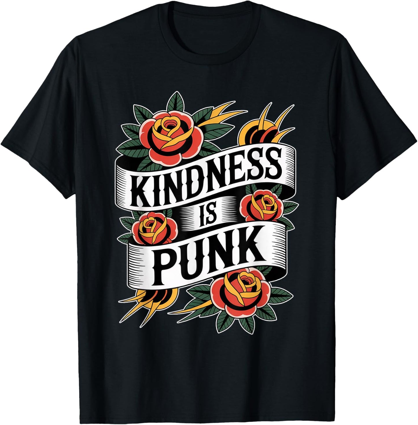 Kindness is Punk T-Shirt - T-Shirt | Black