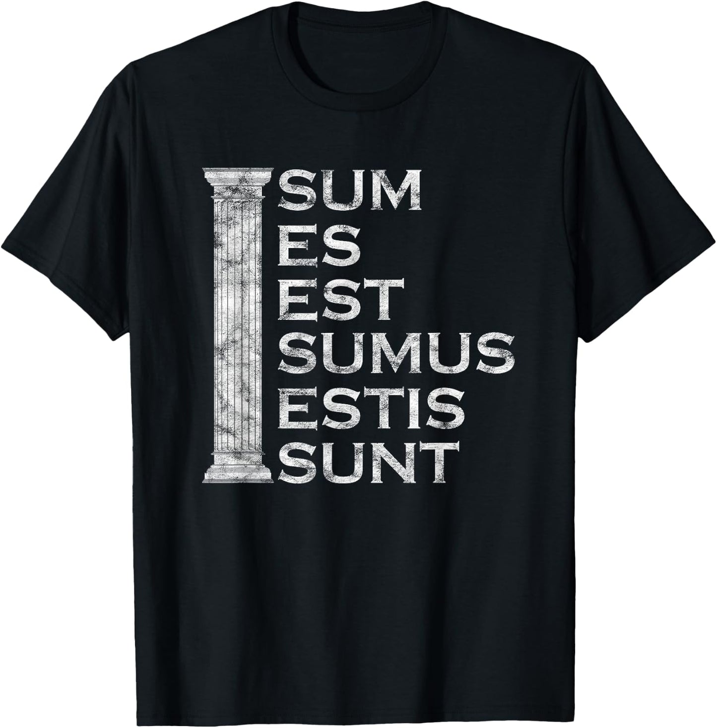 Sum Es Est Sumus Estis Sunt - Latin Teacher T-Shirt - T-Shirt | Black