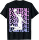 Basketball Girl Women Kids T-Shirt - T-Shirt | Black
