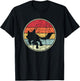 Fox Sunset, Fox Silhouette T-Shirt - T-Shirt | Black
