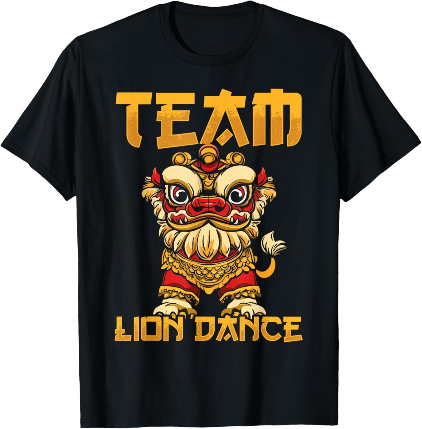 Lion Dance Lunar New Year Chinese New Year Lion Dance T-Shirt - T-Shirt | Black