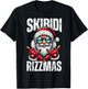 Funny Christmas Rizz Santa Skibidi Rizzmas T-Shirt - T-Shirt | Black