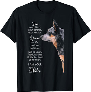 I Am Your Friend Your Partner Your Heeler Small T-Shirt - T-Shirt | Black