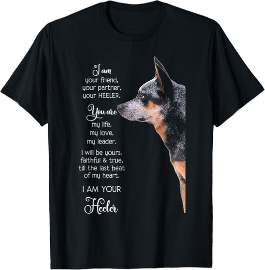I Am Your Friend Your Partner Your Heeler Small T-Shirt - T-Shirt | Black