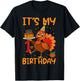 It's My 1st Birthday Party Thanksgiving Turkey Birthday Bday T-Shirt - T-Shirt | Black