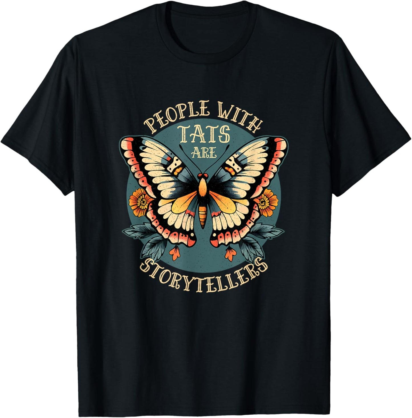 People with Tattoos Are Storytellers T-Shirt - T-Shirt | Black