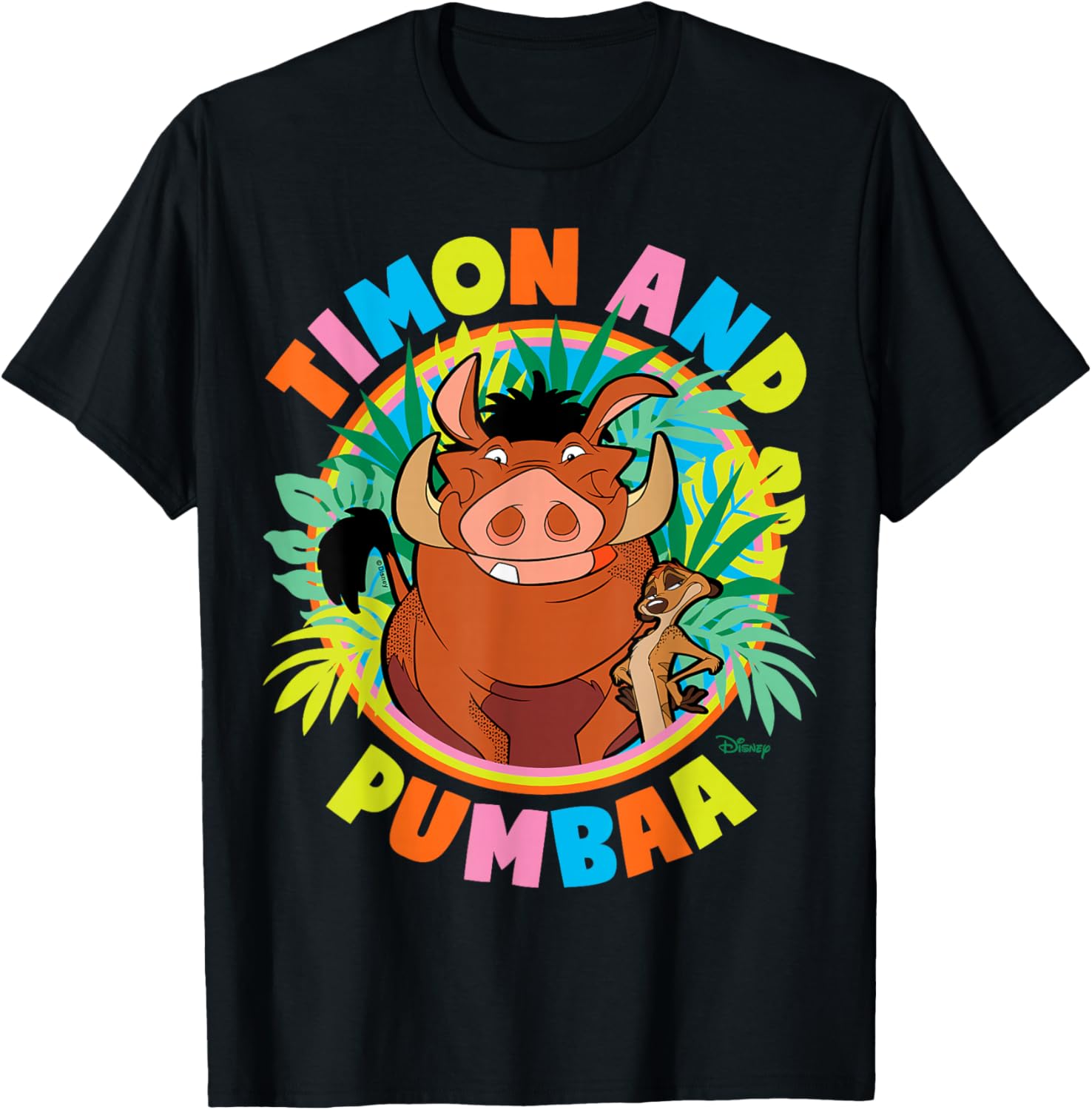 The Lion King - Timon and Pumbaa T-Shirt - T-Shirt | Black