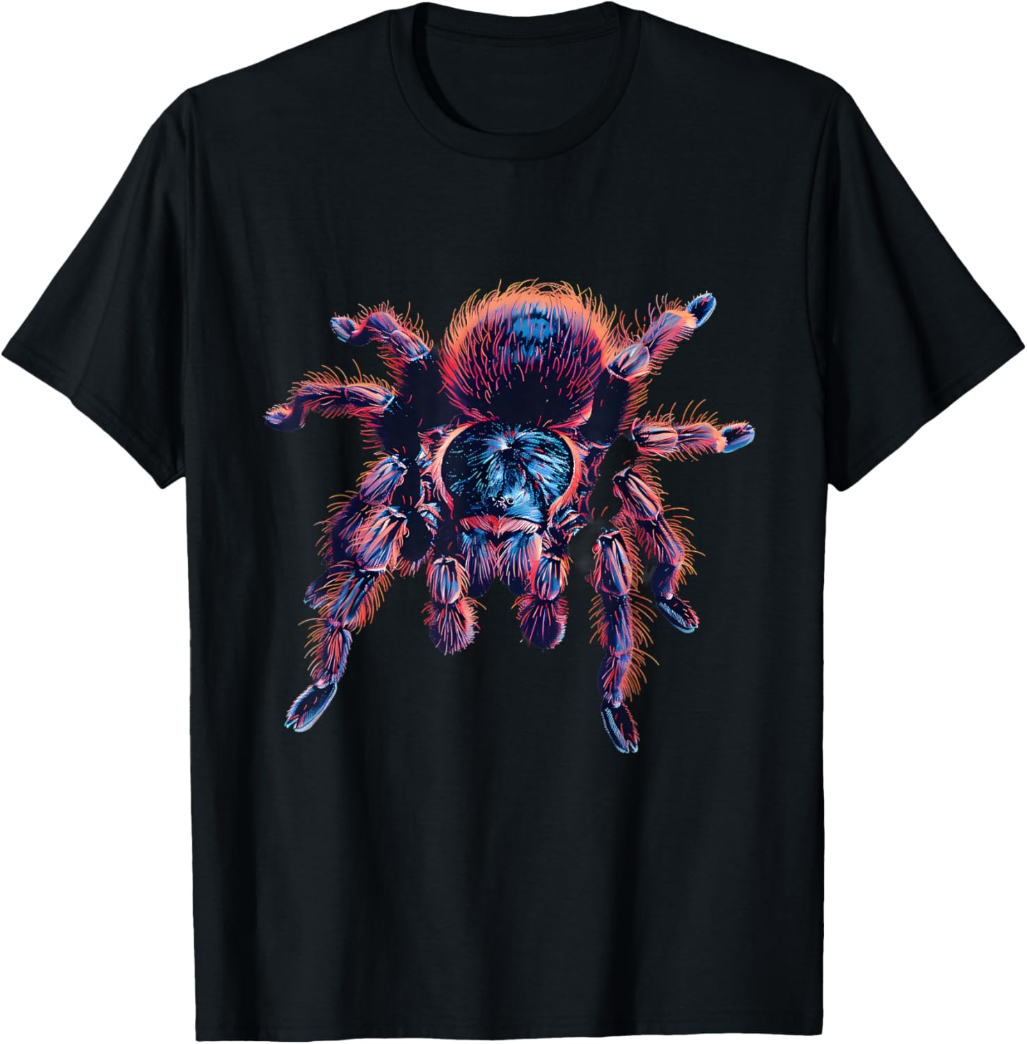 Tarantula Artwork Wildlife Nature Motif Tarantula Lover T-Shirt - T-Shirt | Black